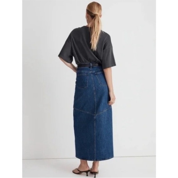 Madewell Denim Maxi Skirt Sz 29 - Picture 11 of 11